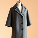 Ferro Grey Wool Cape