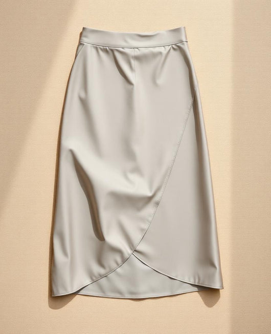 Vela Bias-Cut Satin Midi
